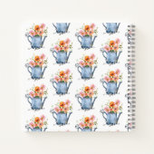 Hand-geschilde Waterverf Floral Notitieboek (Achterkant)