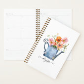 Hand-geschilde Waterverf Floral Planner (Display)
