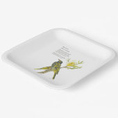 Hand geschilderd bedreigd honeyeater papier Bord (Gebogen)