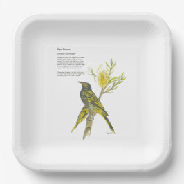 Hand geschilderd bedreigd honeyeater papier Bord