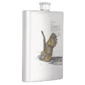 Hand geschilderd bedreigde uil klassieke kolf flacon (Rechts)