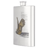 Hand geschilderd bedreigde uil klassieke kolf flacon (Links)