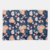 Hand geschilderd bloemenpatroon theedoek (Horizontaal)