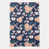 Hand geschilderd bloemenpatroon theedoek (Verticaal)