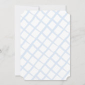 Hand geschilderd citroen blauw Baby shower Kaart (Achterkant)