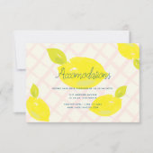 Hand geschilderd citroen bruiloft accommodatie Kaa Kaart (Voorkant)