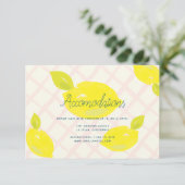 Hand geschilderd citroen bruiloft accommodatie Kaa Kaart (Staand voorkant)