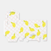 Hand geschilderd citroen roze Baby shower dank u Bedankdoosjes (Uitgevouwen)