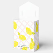 Hand geschilderd citroen roze meisje verjaardag da bedankdoosjes (Geopend)