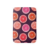 Hand geschilderd Citrus donker patroon Badmat (Voorkant Verticaal)