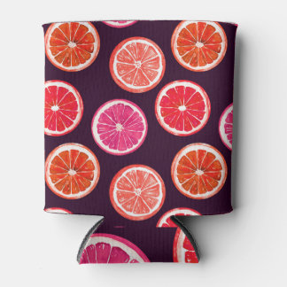 Hand geschilderd Citrus donker patroon Blikjeskoeler