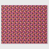 Hand geschilderd Citrus donker patroon Cadeaupapier (Vlak)
