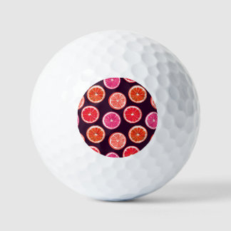 Hand geschilderd Citrus donker patroon Golfballen
