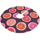 Hand geschilderd Citrus donker patroon Kerstboom Rok (Gekanteld)