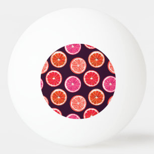 Hand geschilderd Citrus donker patroon Pingpongbal