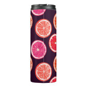 Hand geschilderd Citrus donker patroon Thermosbeker (Achterkant)