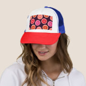Hand geschilderd Citrus donker patroon Trucker Pet (In situ)