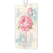 Hand geschilderd flamingo Monogram Luchtverfrisser (Links)