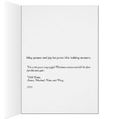 Hand geschilderd floral en bauble design vakantie  (Binnen (Rechts))