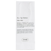 Hand Geschilderd Geel Swallowtail Butterfly Wijnza Wijn Cadeautas (Achterkant)