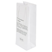 Hand Geschilderd Geel Swallowtail Butterfly Wijnza Wijn Cadeautas (Achterkant Gekanteld)