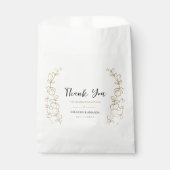 Hand geschilderd gouden bladeren Lijst Bedankzakje (Voorkant)
