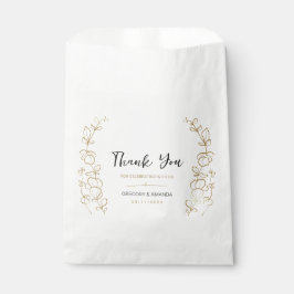 Hand geschilderd gouden bladeren Lijst Bedankzakje