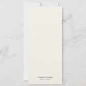 Hand geschilderd gouden bladeren Lijst bruiloft me Kaart (Achterkant)