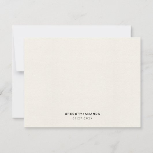 Hand geschilderd gouden bladeren Lijst escort Kaar Kaart (Achterkant)