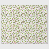 Hand geschilderd groen cactus patroon cadeaupapier (Vlak)