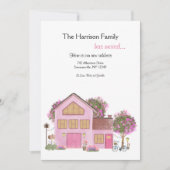 Hand geschilderd huis bewegende aankondiging (Voorkant)