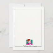 Hand geschilderd Kerstmis Trumper Jumper Feestdagenkaart (Achterkant)