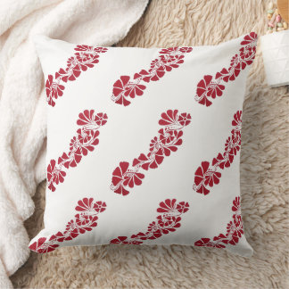 Hand geschilderd mehndi henna Bloemen botanisch ro Kussen