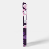 Hand geschilderd paarse bloemen gepersonaliseerd m Case-Mate iPhone case (Achterkant / Links)