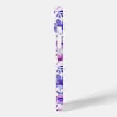 Hand geschilderd paarse bloemen gepersonaliseerd m Case-Mate iPhone case (Achterkant / Links)