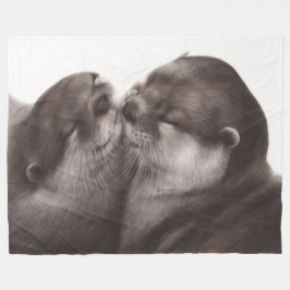 Hand geschilderd realistische wildlife artwork fleece deken