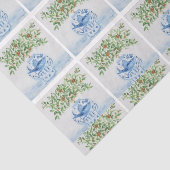 Hand geschilderd Toscaans blauw gember potjes brui Tissuepapier (Detail)