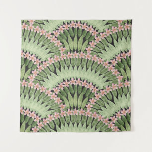 Hand geschilderd tropisch bloemen patroon wandkleed