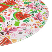 Hand geschilderd zomer fruit patroon snijplank (Hoek)