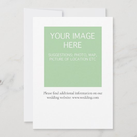 Hand geschilderd Zonnebloem bruiloft uitnodiging (Achterkant)