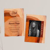 Hand- geschilderde achtergrond aangepaste foto ver kaart