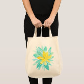 hand geschilderde bloem tote bag (Voorkant (product))