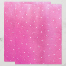 Hand geschilderde sterren op roze blends plakboek 
