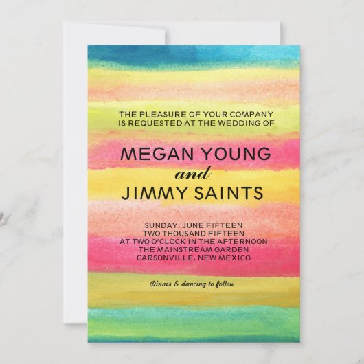 hand geschilderde waterverf kaart (Voorkant)