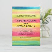 hand geschilderde waterverf kaart (Staand voorkant)