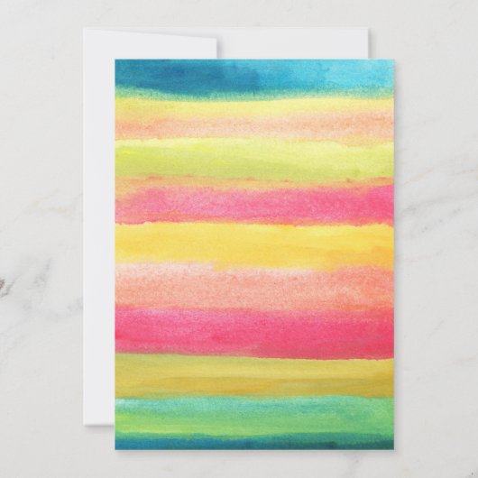 hand geschilderde waterverf kaart (Achterkant)