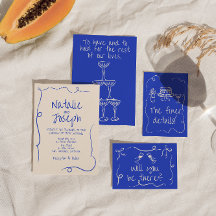 Hand geschreven getekend Modern Funky Unique Weddi