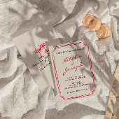 Hand geschreven getekende grillige retro leuke bru kaart