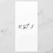 Hand geschreven getekende krabbel eigenzinnige uni menu (Achterkant)