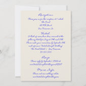 Hand geschreven getrokken retro alles in één bruil kaart (Achterkant)